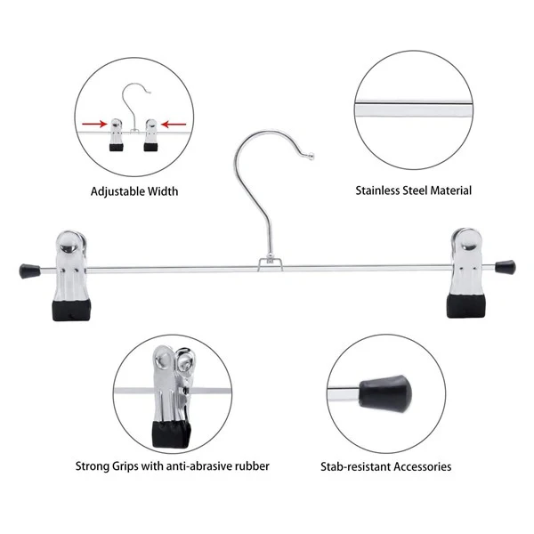 Stainless steel non-slip hanger 