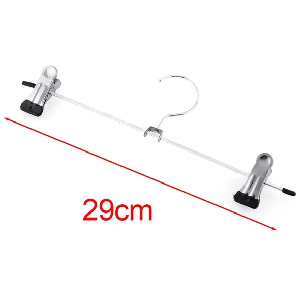 Stainless steel adjustable pants hanger 