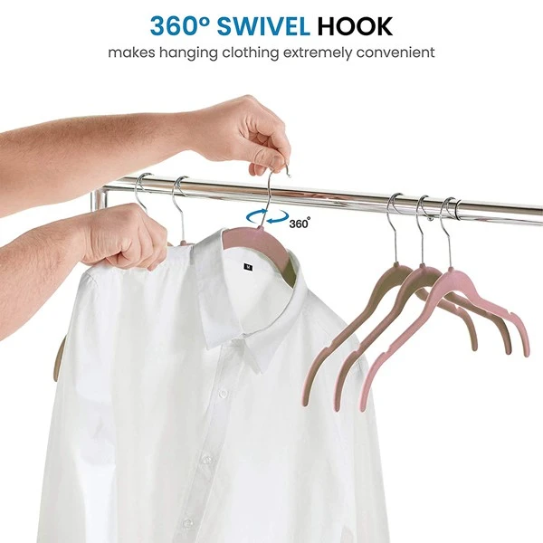 Women Velvet  Non Slip Clothes Hangers 