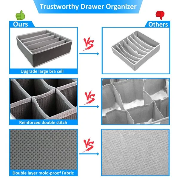 Foldable Drawer Organizer