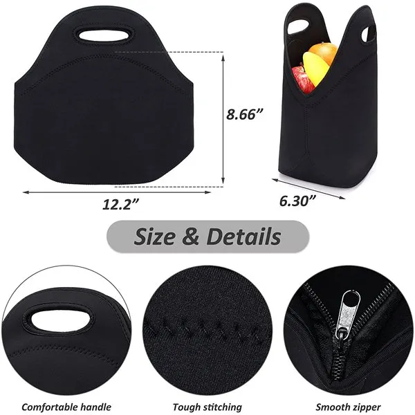 Thermal Insulated Lunch Tote Bag Neoprene Picnic Bag