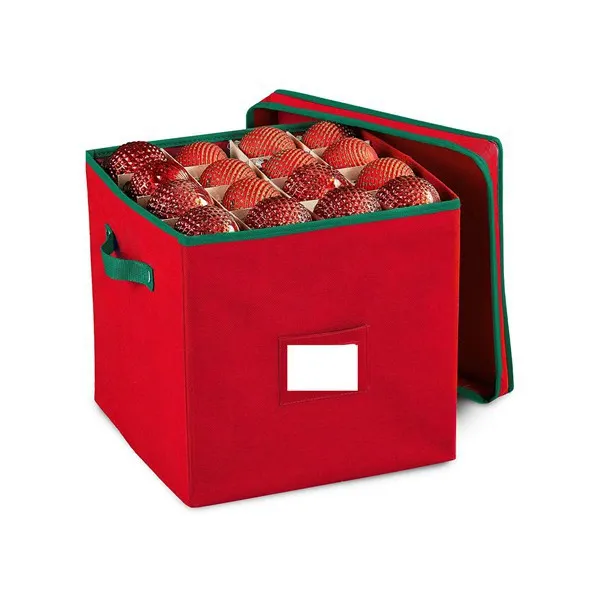 Christmas Durable Non-Woven Ornament Storage Box