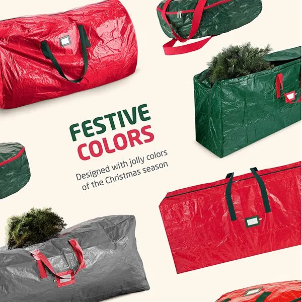 Dual Zipper christmas tree storage bag