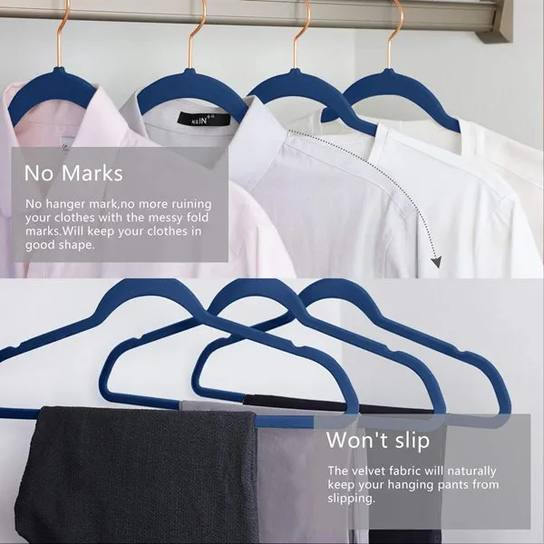 Non Slip Flocked Suit Hanger