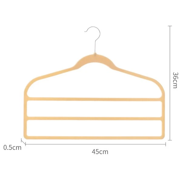 Stylish 3-Tier Velvet pant hanger