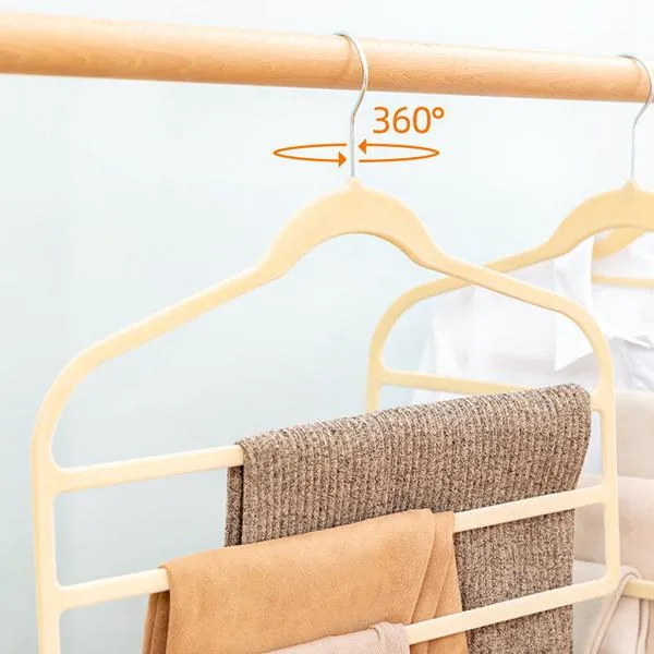 Stylish 3-Tier Velvet pant hanger