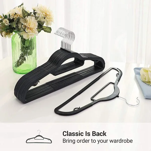 Heavy-Duty with Non-Slip Plastic Hangers