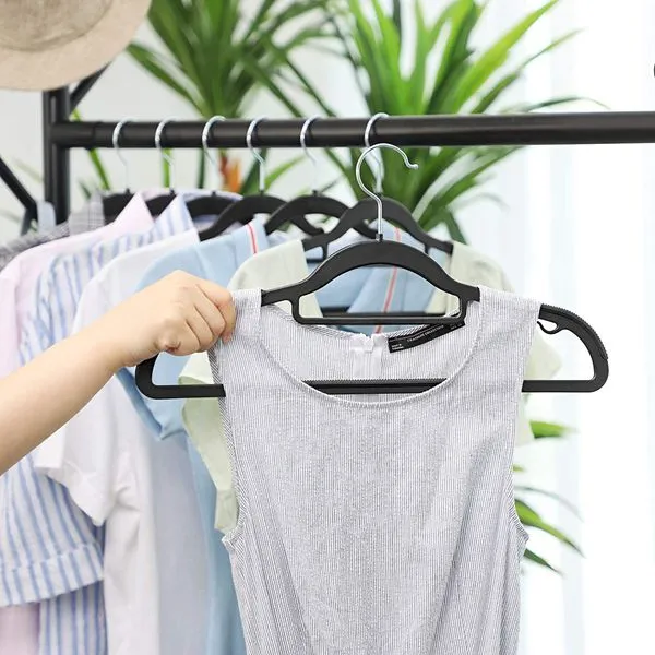 Heavy-Duty with Non-Slip Plastic Hangers