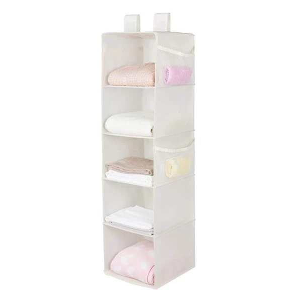 Sopulife  Fabric  Hanging Closet Organizers and Storage, 5-S