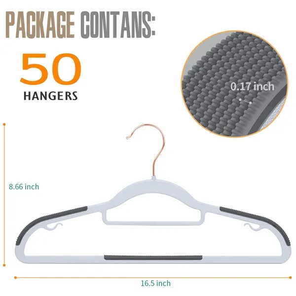 Adult anti-slip wide shoulder hanger