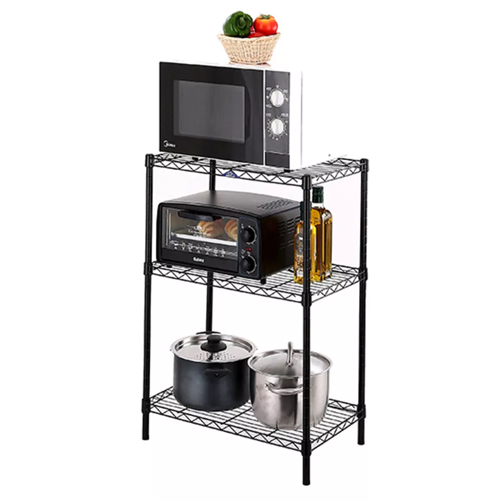 Storage Rack Wire Shelf 3 Tier Mini Steel Shelf