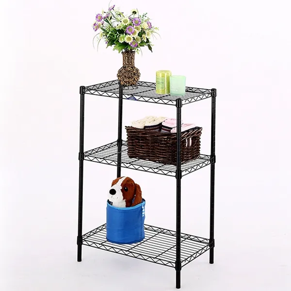 Storage Rack Wire Shelf 3 Tier Mini Steel Shelf