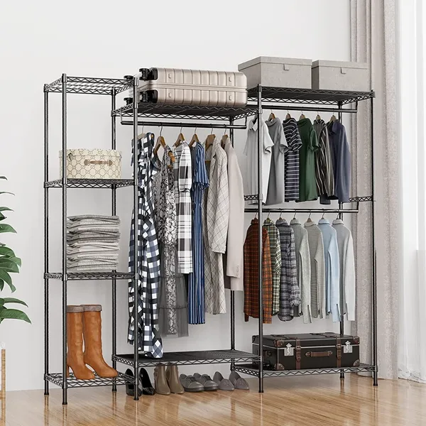 Independent Metal Wardrobe Storage Rack