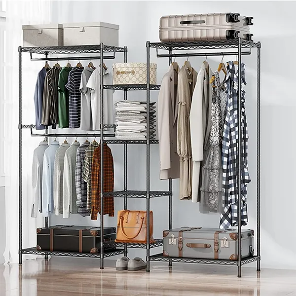 Independent Metal Wardrobe Storage Rack