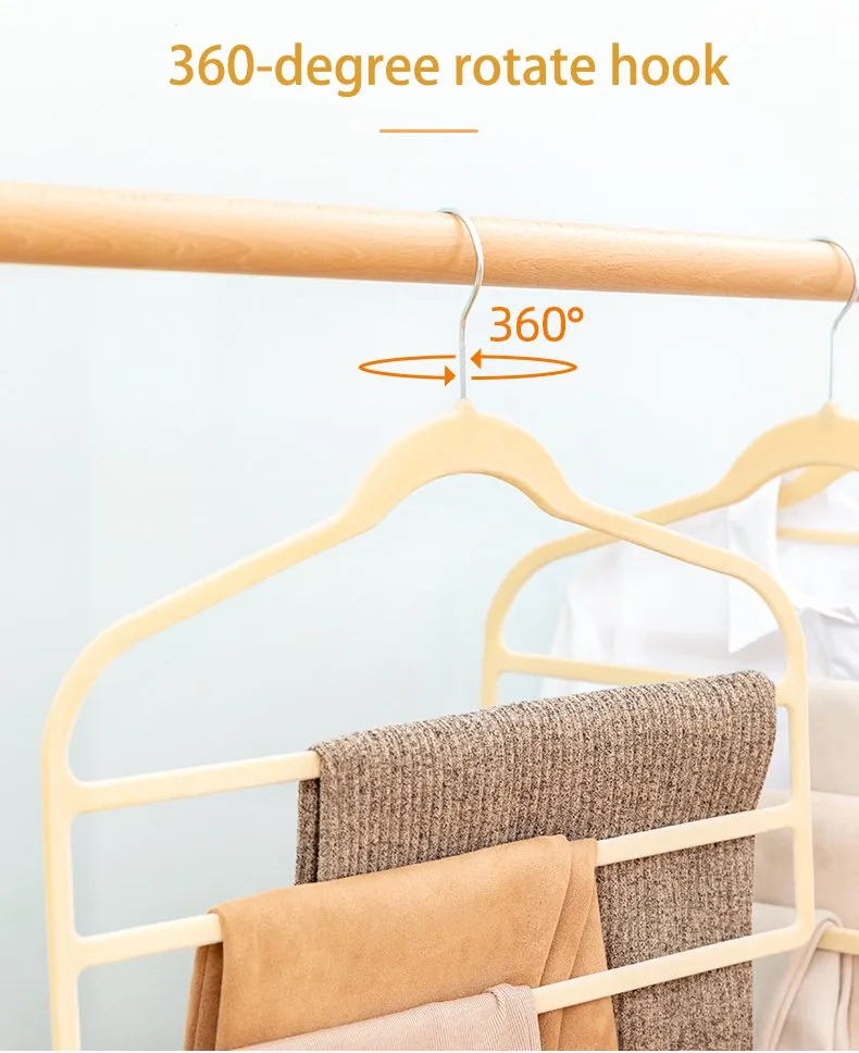 Stylish 3-Tier Velvet pant hanger(图6)